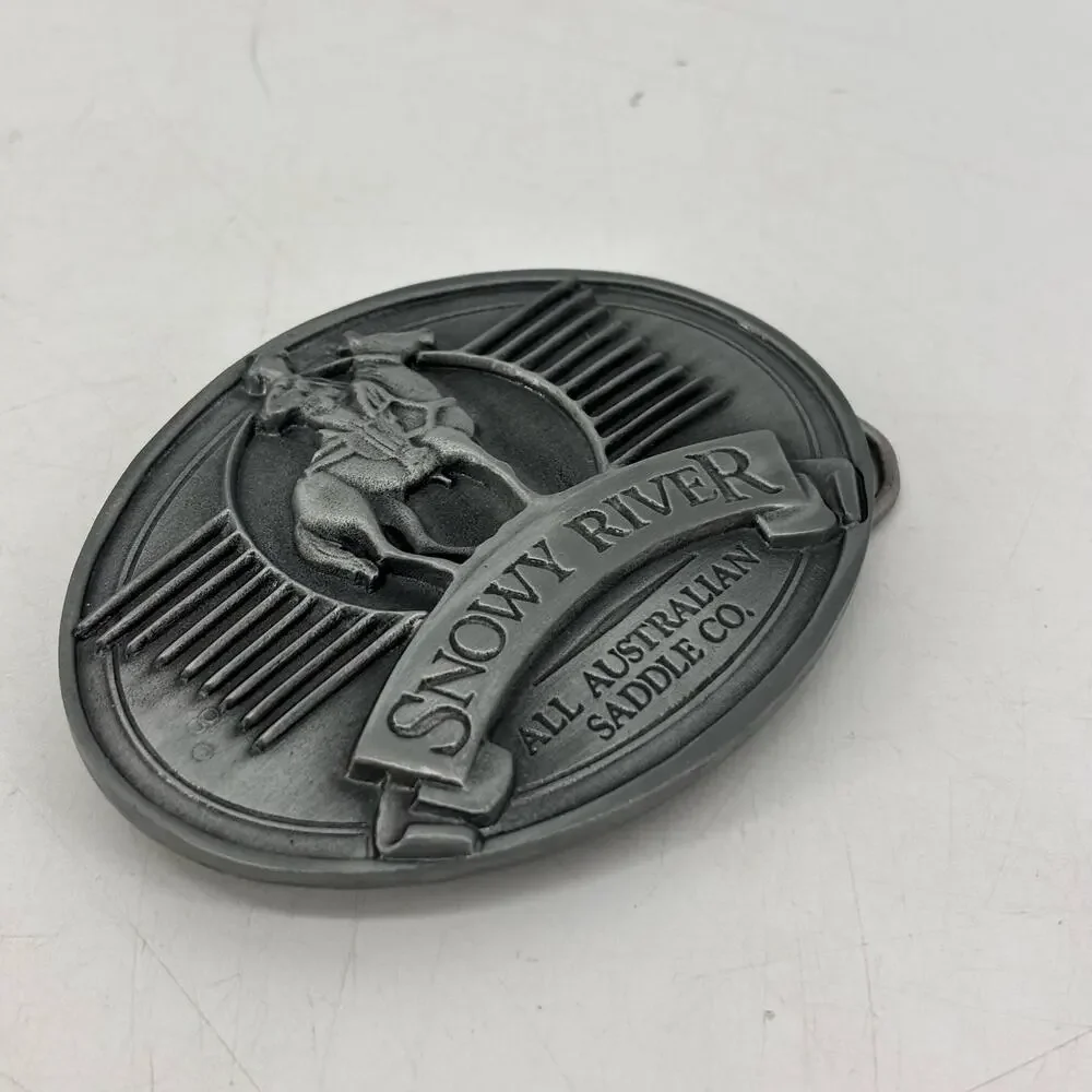 Belt Buckle Snowy River All Australian Saddle Co. 1996 Western